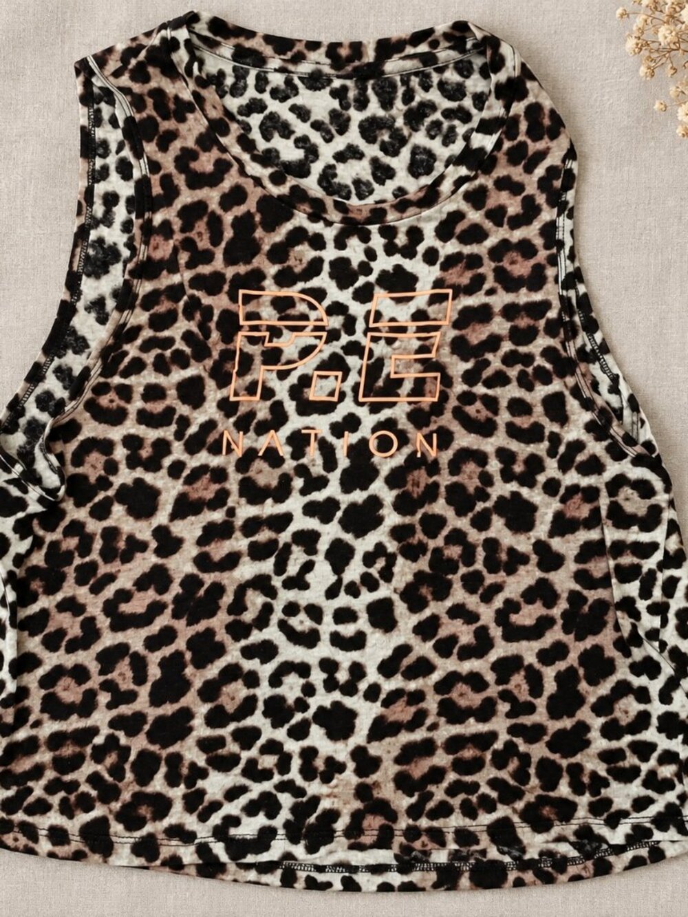 P.E Nation Leopard Print Tank Top